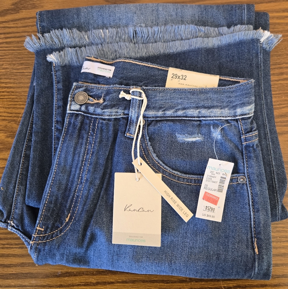 KanCan High-Rise Wide Leg Women’s Jeans NWT! Size 29x32.